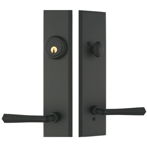 WDMA 64x96 Door (5ft4in by 8ft) Exterior Knotty Alder IMPACT | 96in Double 1 Panel 2/3 Lite La Salle Door 2