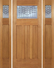 WDMA 66x80 Door (5ft6in by 6ft8in) Exterior Mahogany Biltmore Single Door/2side w/ E Glass 1