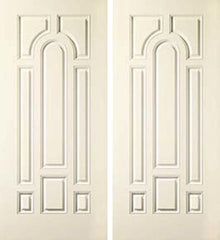 WDMA 68x80 Door (5ft8in by 6ft8in) Exterior Smooth 8 Panel Star Double Door 1