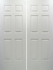WDMA 72x96 Door (6ft by 8ft) Interior Swing Smooth 96in Colonist Solid Core Double Door|1-3/8in Thick 1