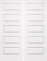 WDMA 72x96 Door (6ft by 8ft) Interior Swing Smooth 96in Rockport Solid Core Double Door|1-3/4in Thick 1