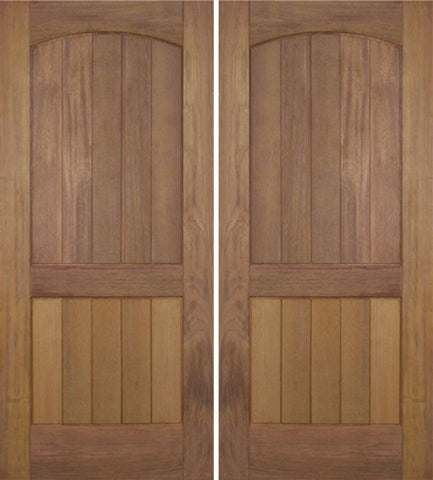 WDMA 72x96 Door (6ft by 8ft) Exterior Teak Mesa Rustic Double Door 1