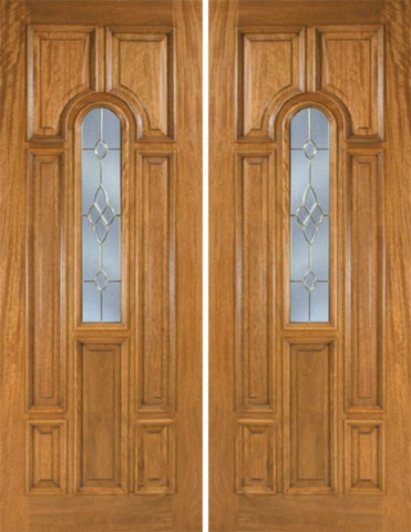 WDMA 72x96 Door (6ft by 8ft) Exterior Mahogany Talbot Double Door w/ C Glass 1