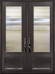 WDMA 72x96 Door (6ft by 8ft) Patio 96in 3/4 Lite Double Privacy Glass Entry Door 1
