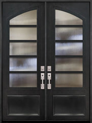 WDMA 72x96 Door (6ft by 8ft) Exterior 96in Urban-5 3/4 Arch Lite Double Contemporary Entry Door 1