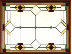 WDMA 74x80 Door (6ft2in by 6ft8in) Exterior Mahogany Edgemere Leaded Glass Single/2Sidelight Tuscany 2