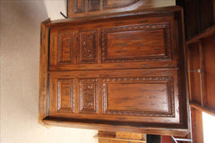 WDMA 96x120 Door (8ft by 10ft) Exterior Mahogany Tuscany Style Carved Double Door Solid  4