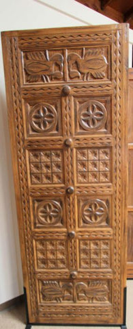 WDMA 96x120 Door (8ft by 10ft) Exterior Mahogany Indian Style Hand Carved Double Door 2