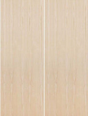 WDMA 96x80 Door (8ft by 6ft8in) Interior Barn Birch 80in Fire Rated Solid Particle Core Flush Double Door|1-3/4in Thick 1