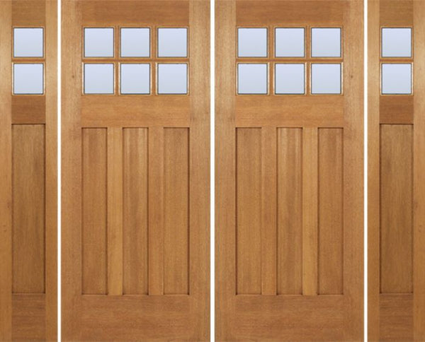 WDMA 96x80 Door (8ft by 6ft8in) Exterior Mahogany Randall Double Door/2side w/ DB Glass 1