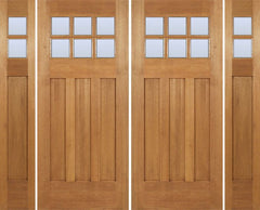 WDMA 96x80 Door (8ft by 6ft8in) Exterior Mahogany Randall Double Door/2side w/ DB Glass 1