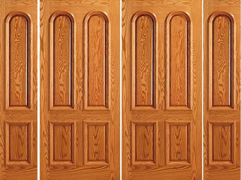 WDMA 96x80 Door (8ft by 6ft8in) Exterior Mahogany Double Door Two Side lights 4 Panel Moulding Door 1