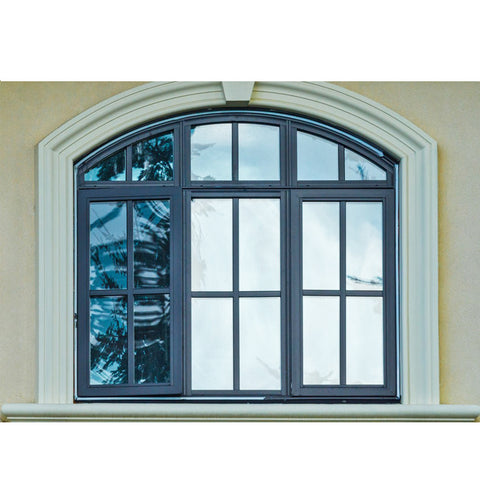 China WDMA church aluminium swing stained glass window with grid Aluminum Casement Window 