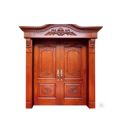 WDMA Double Wooden Main Entrance Door Design