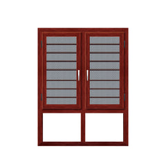 WDMA glass window wood grain window Aluminum Casement Window 
