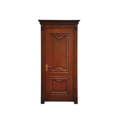 China WDMA Kerala Solid Teak Wood Main Entrance Door Designs