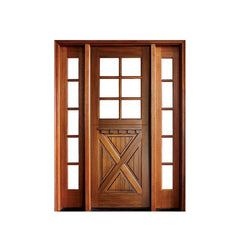 China WDMA Modern Design Of 32 X 79 Exterior Main Wooden Door With Polish Color Small Door For Sale