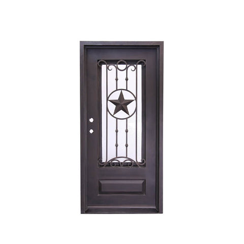 WDMA Security Front House Sliding Door Forged Iron Interior Windows Door Grill Design Manufacturers For Villa