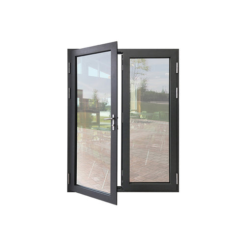WDMA Shandong Aluminum Hinged Patio Doors Glass Swing Door Modern French Casement Doors Entry Doors