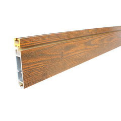 wooden grain extruded aluminium for sliding door frame on China WDMA